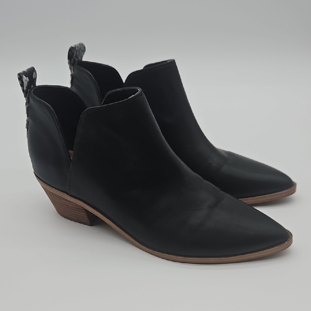 Nine West Sleek Black Ankle Booties Size 9.5
